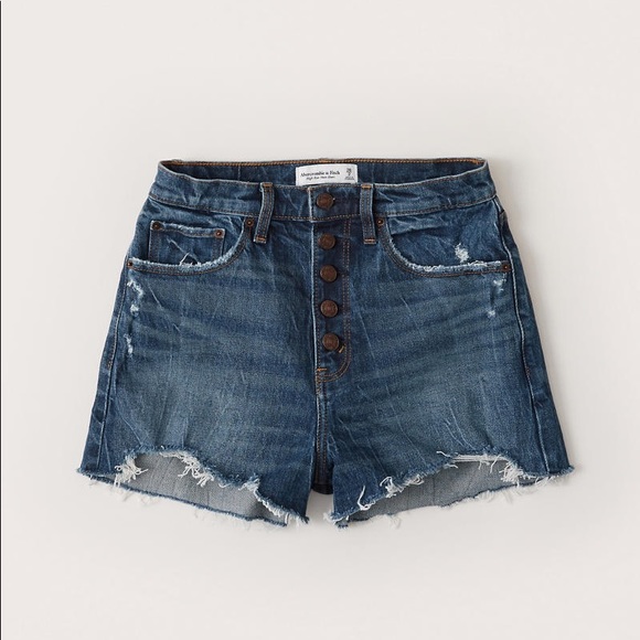 Abercrombie & Fitch Pants - Abercrombie High Rise Mom Jean Shorts